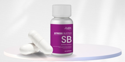 Stress Buster  Stress Buster by Dr. Kats aids in reducing anxiety, improving mood, suppressing appetite, and enhancing sleep quality. Ideal for stress relief.