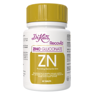 Dr Kat’s ZINC with Zinc Gluconate, DiCalcium Phosphate & Magnesium Stearate